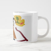 フクロウの夜遊び ジャンボコーヒーマグカップ (右)