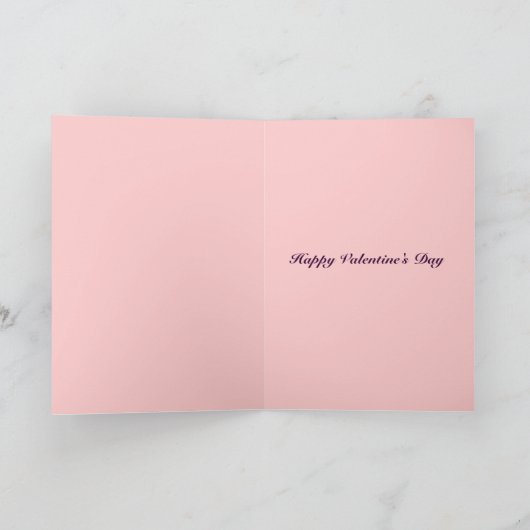 フクロウの妖精のプリンセスのバレンタインデーカード シーズンカード (内部)