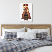 フクロウの婦人 キャンバスプリント (インサイチュ (寝室))