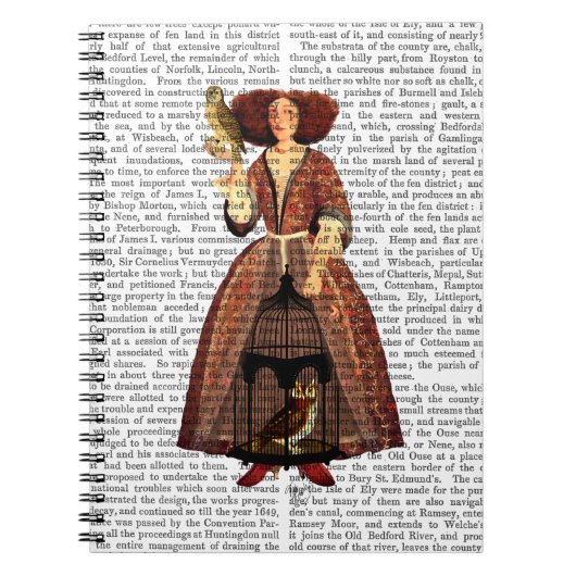 フクロウの婦人 ノートブック (正面)