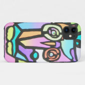フクロウの子どものスケッチ Case-Mate iPhoneケース (裏面(横))