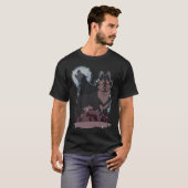 フクロウの家のオオカミのシャツをハンターズ Tシャツ (正面フル)