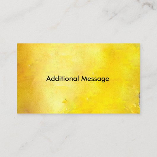 フクロウの専門の鳥のデザイン|の水彩画 名刺 (裏面)