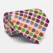 フクロウの小鳥顔 ネクタイ (ロール)