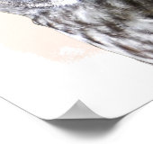 フクロウの幼児部屋の壁画 動物の肖像 ポスター (角)