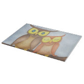 フクロウの恋人たち カッティングボード (角)