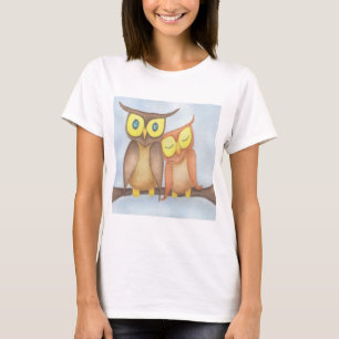 フクロウの恋人たち Tシャツ