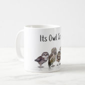 フクロウの恋人のマグカップ – そのOWL良い – おもしろマグカップ コーヒーマグカップ (正面左)