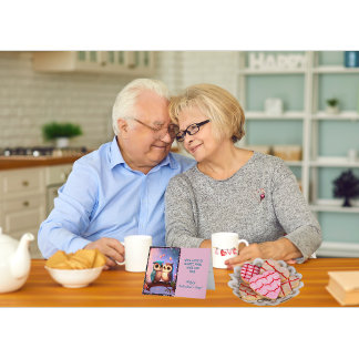 フクロウの愛は甘いバレンタインデー シーズンカード