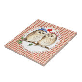 フクロウの愛 タイル (側面)