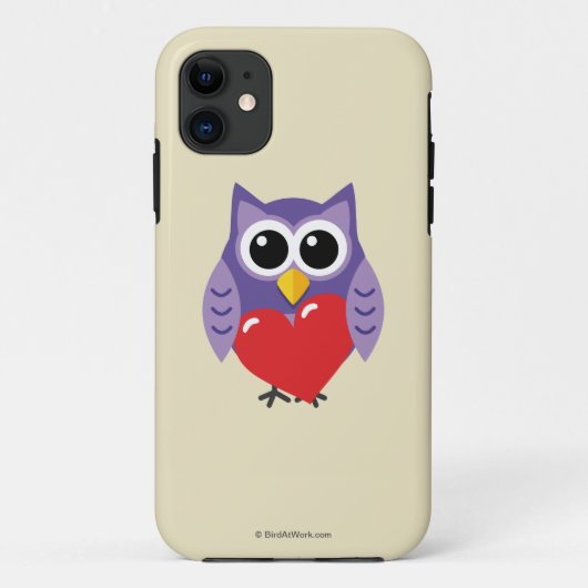 フクロウの愛 Case-Mate iPhoneケース (裏面)