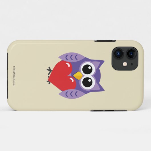 フクロウの愛 Case-Mate iPhoneケース (裏面(横))