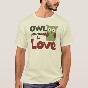 フクロウの愛 Tシャツ