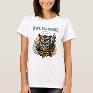 フクロウの戦士、夜の守護者 彼女へのギフト Tシャツ