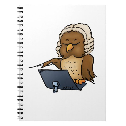 フクロウの指揮者漫画 ノートブック (正面)