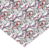 フクロウの接眼レンズパターン ショートテーブルランナー (コーナー)