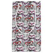 フクロウの接眼レンズパターン スモールペーパーバッグ (正面)