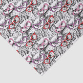 フクロウの接眼レンズパターン 薄葉紙 (詳細)