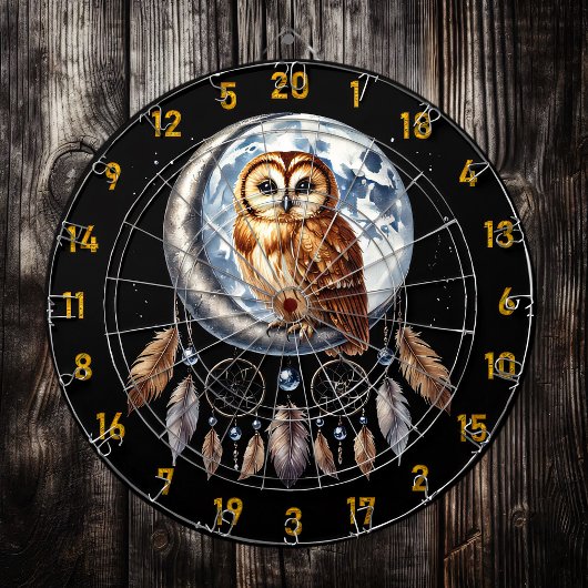 フクロウの星のように投げる ダーツボード