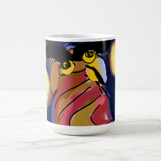 フクロウの星夜 コーヒーマグカップ (中央)