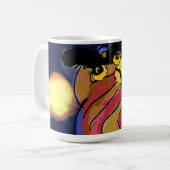 フクロウの星夜 コーヒーマグカップ (正面左)