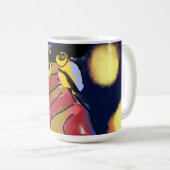 フクロウの星夜 コーヒーマグカップ (正面右)