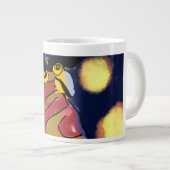 フクロウの星夜 ジャンボコーヒーマグカップ (正面右)