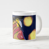 フクロウの星夜 ジャンボコーヒーマグカップ (正面右)