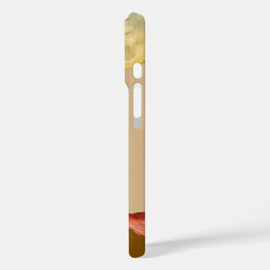 フクロウの月水色 Case-Mate iPhoneケース (裏面 / 左)