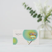 フクロウの木の名刺 名刺 (スタンド正面)