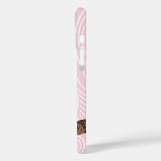 フクロウの木柄の色を変える Case-Mate iPhoneケース (裏面 / 左)