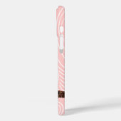 フクロウの木目のパターンあなたの色を選択 Case-Mate iPhoneケース (裏面 / 左)