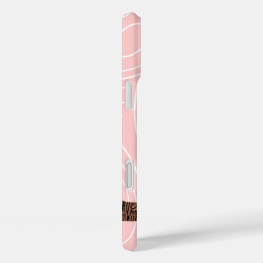 フクロウの木目のパターンあなたの色を選択 Case-Mate iPhoneケース (裏面 / 右)