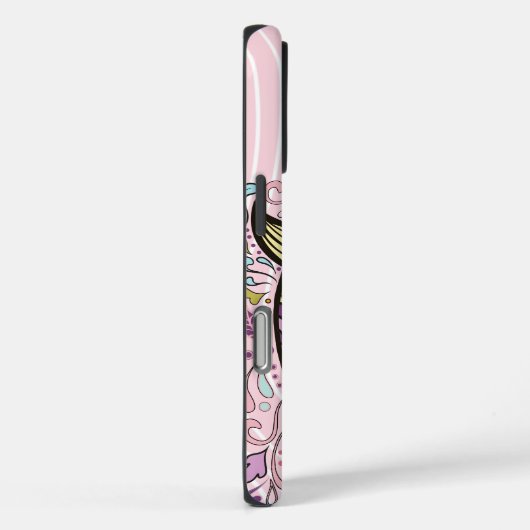 フクロウの木目のパターンあなたの色を選択 Case-Mate iPhoneケース