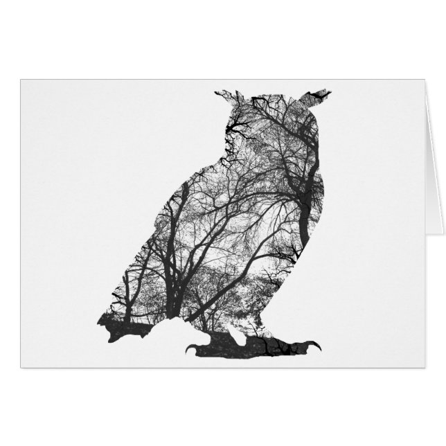 フクロウの木 (正面横)