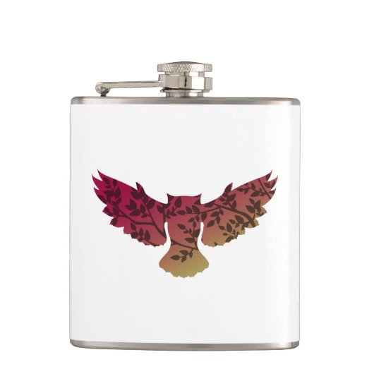 フクロウの木 フラスク (正面)