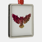 フクロウの木 メタルオーナメント (右)