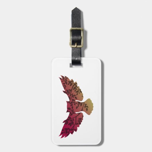 フクロウの木 ラゲッジタグ (正面縦)