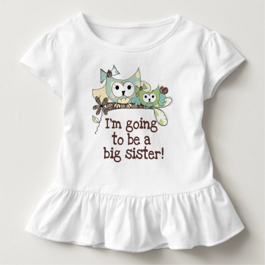 フクロウの未来の姉 トドラーTシャツ (正面)