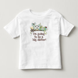 フクロウの未来の姉 トドラーTシャツ