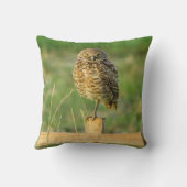 フクロウの枕を掘り進むこと クッション (裏面)