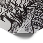 フクロウの枝 ポスター (角)