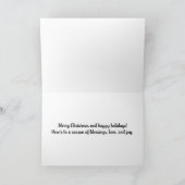 フクロウの森のクリスマスグリーティングカード シーズンカード (内部)