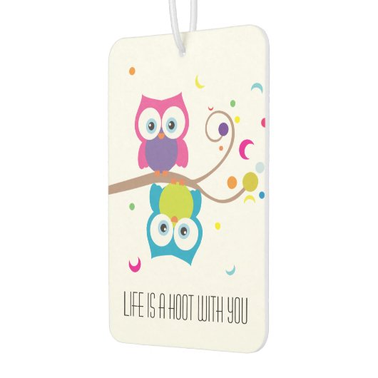 フクロウの森の動物 カーエアーフレッシュナー (左)