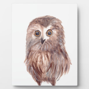 フクロウの森の鳥 フォトプラーク