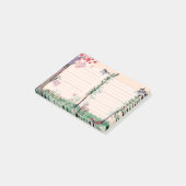 フクロウの森林水彩画のしなければならないことのリスト ポストイット (アングル)