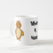 フクロウの楽しい一句 コーヒーマグカップ (正面左)