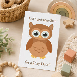 フクロウの楽しい遊び相手 コーリングカード
