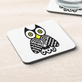 フクロウの様式化 コースター (左側)