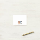 フクロウの権利があることを行くすべて ポストイット (デスク上)